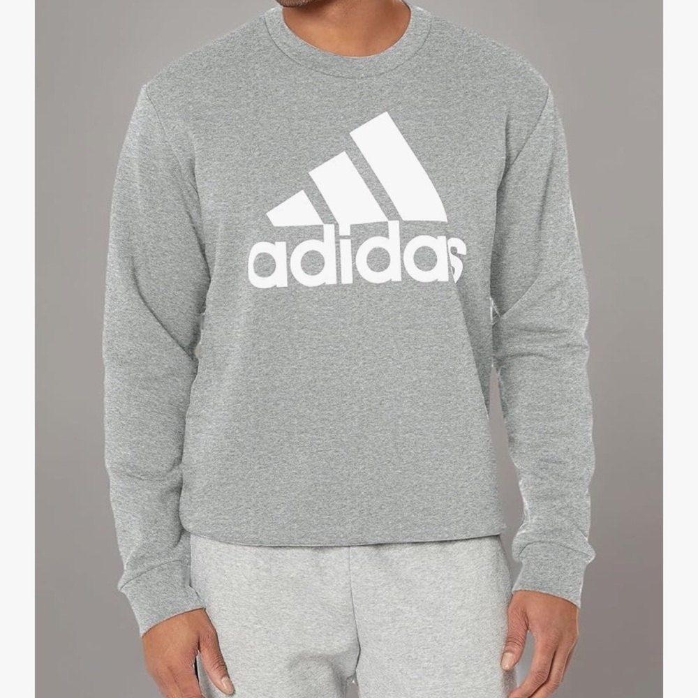 Adidas Light Gray Tracksuit with White Logo
